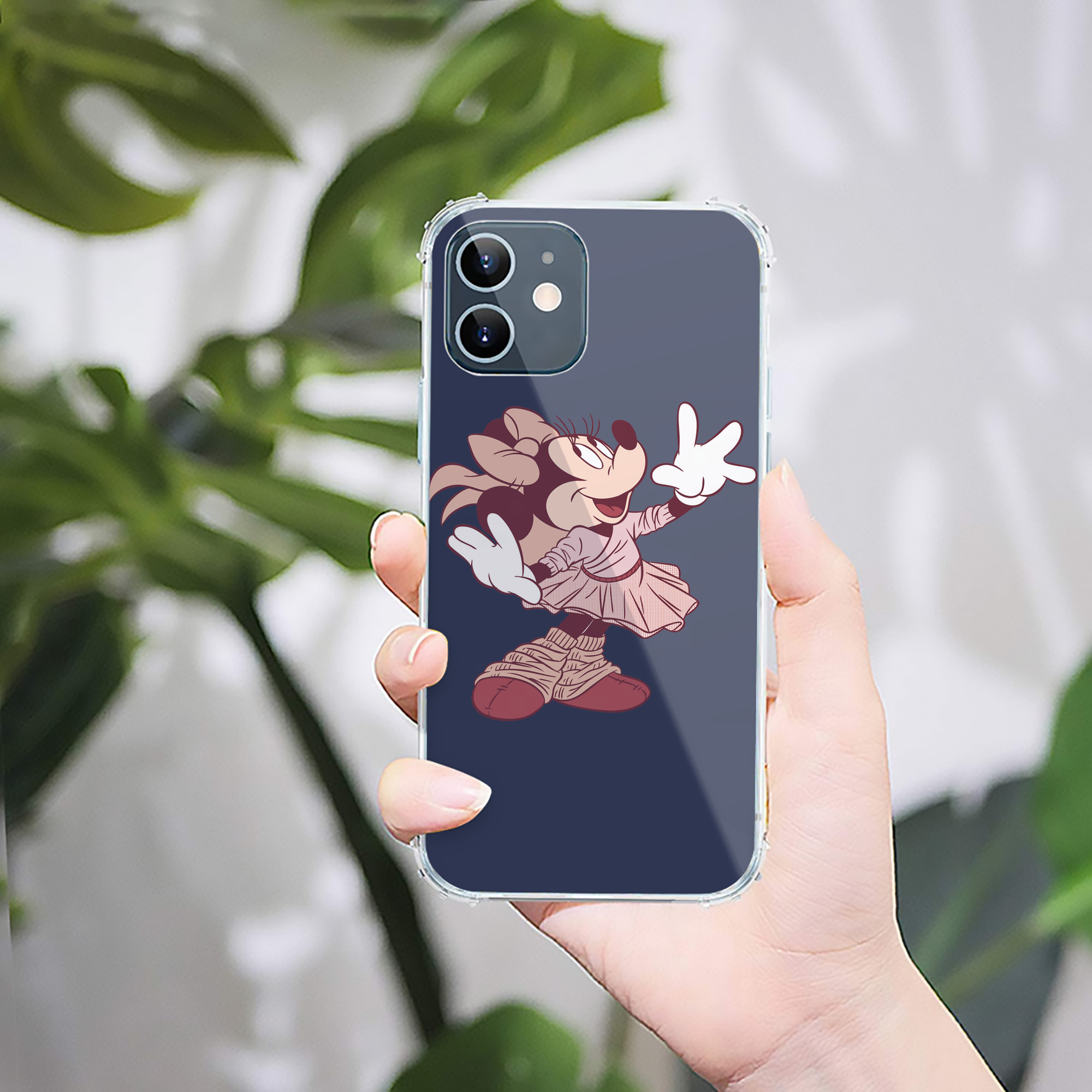 （画像用） ミッキーマウス Mickey Mouse 【iPhone 12シリーズ対応】透明スマホケース（クリアソフトケース）